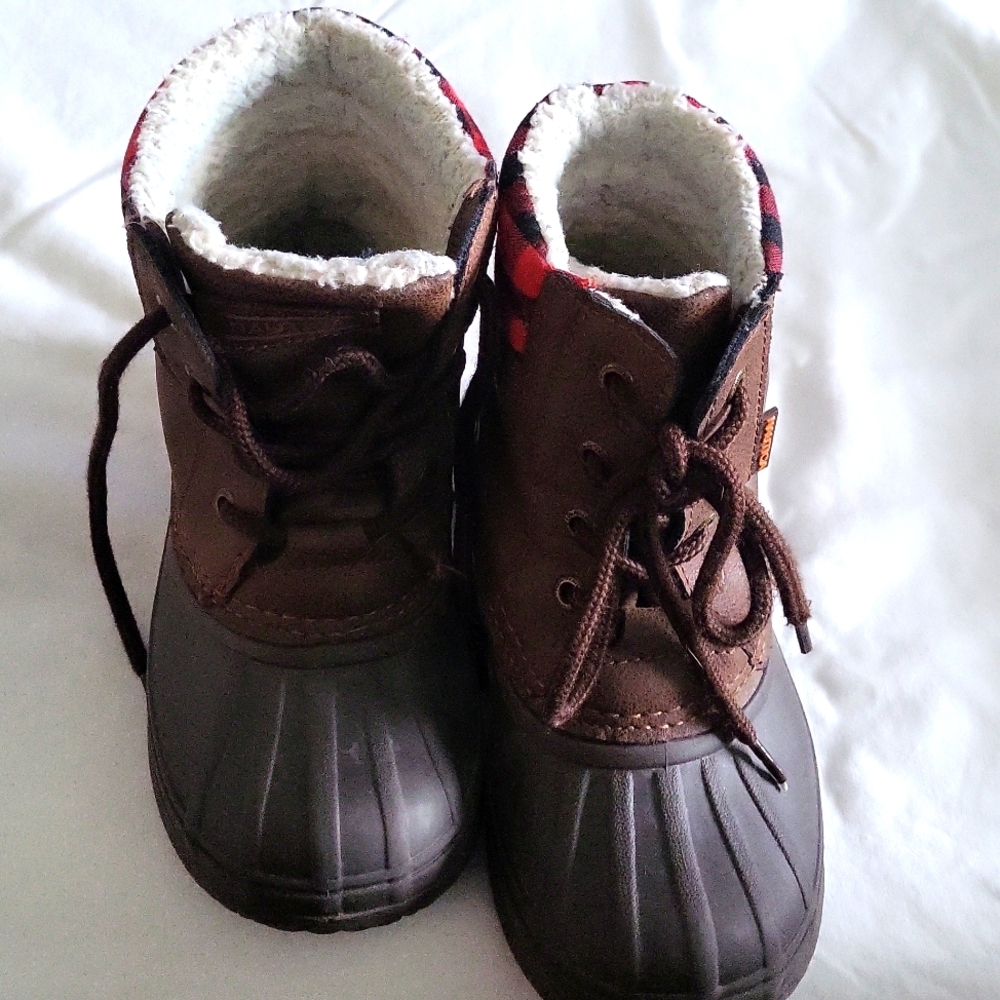 Nautica Boys Waterproof Duck Boot Winter Shoe Kids Size 12